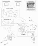 Cylinder Cylinder Head Gasket Set - Engine Gasket Set - Valve Lubrication OperatorS Manual Warning Label Diagram and Parts List for  Briggs and Stratton Engine